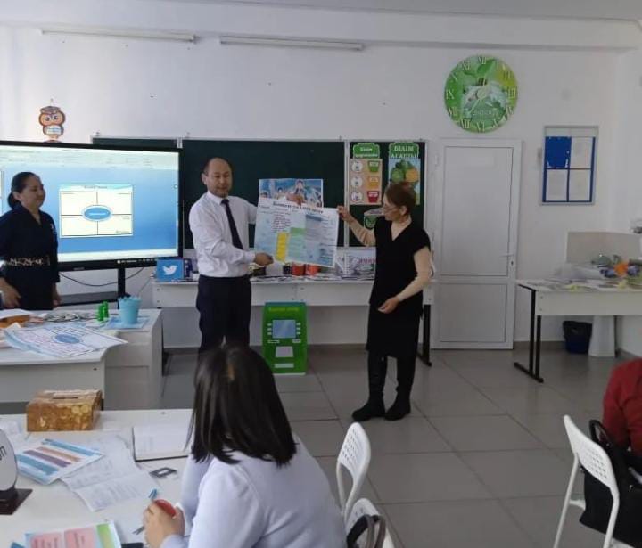 Әдістемелік айлықта өткен мектепішілік семинар